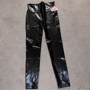 NWT Spanx brown croc leggings